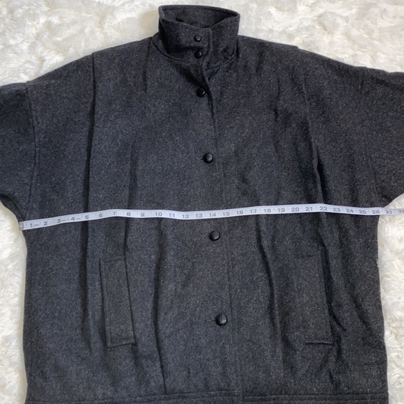 j.gallery Coat Size 13/14 Charcoal Gray 70% Wool/ Flannel Inside. - Picture 10 of 13